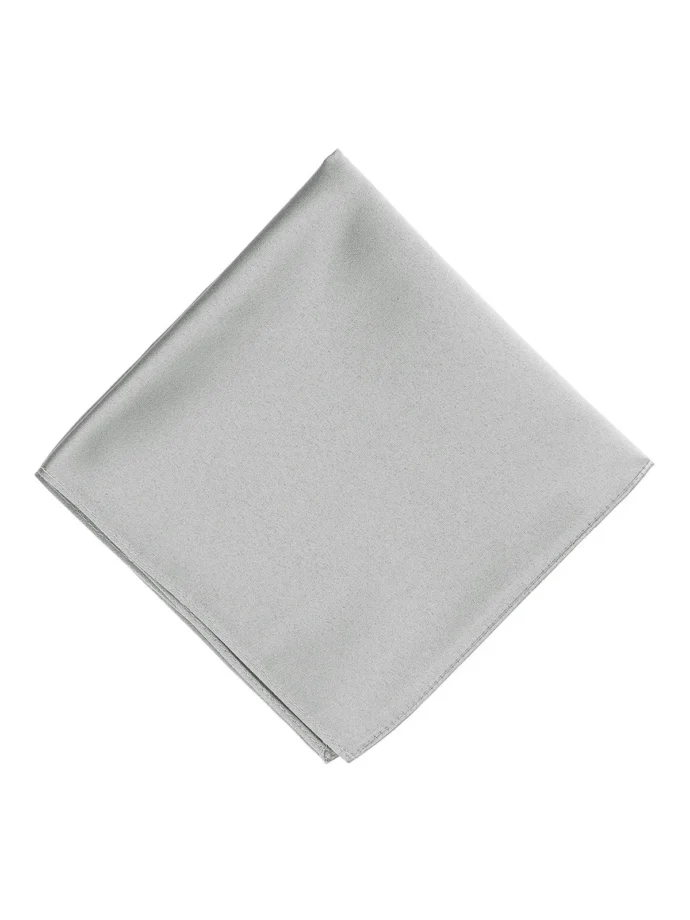Lenço Liso Prata Noivo