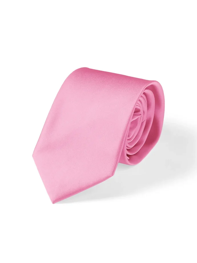 Gravata Tradicional Rosa Chiclete
