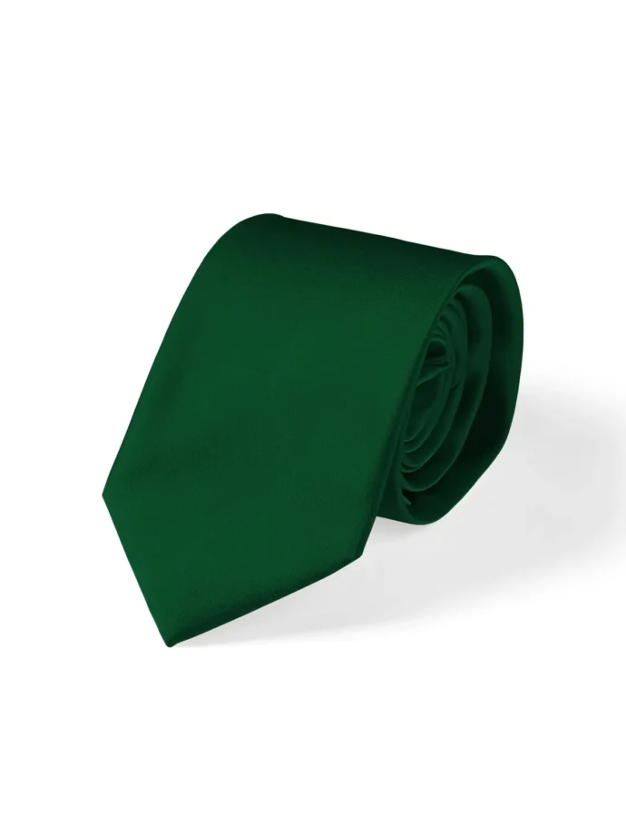 Gravata Tradicional Verde Garrafa
